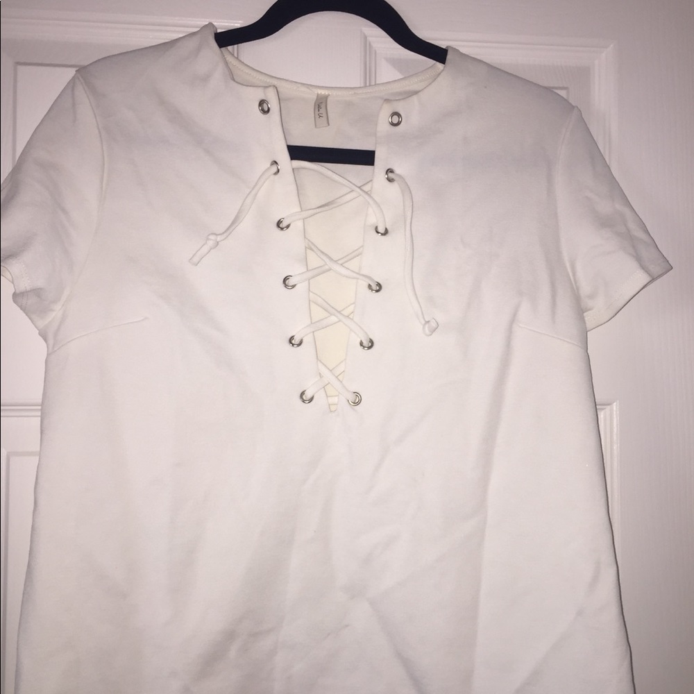 Lace up top